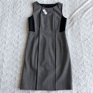 NWT Talbots work shift dress black and white with panels size 6